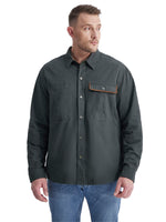 Load image into Gallery viewer, Mr.Stream Men&#39;s Washed Cotton Two Pockets Snap Button Up Twill Shirt
