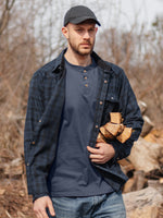 Load image into Gallery viewer, Mr.Stream Men&#39;s Flannel Long Sleeve Plaid Pearl Snap Shirts
