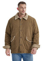 Load image into Gallery viewer, Mr.Stream Men&#39;s Fleece Sherpa Lined Corduroy Button Jackets
