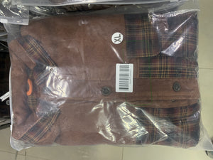 Mr.Stream Men's Plaid Flannel Sherpa Lined Fleece Shirt Jackets