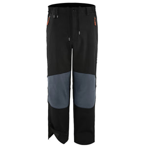 Water Repellent Half Zip Hiking Pants with Fleece