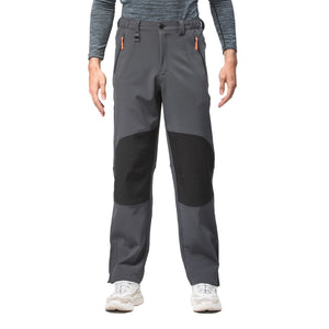 Water Repellent Half Zip Hiking Pants with Fleece