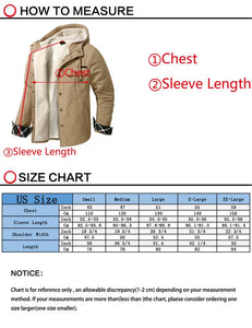 Mr.Stream Men's Sherpa Lined Fleece Hooded Washed Cotton Shirt Jacket