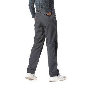 Water Repellent Half Zip Hiking Pants with Fleece