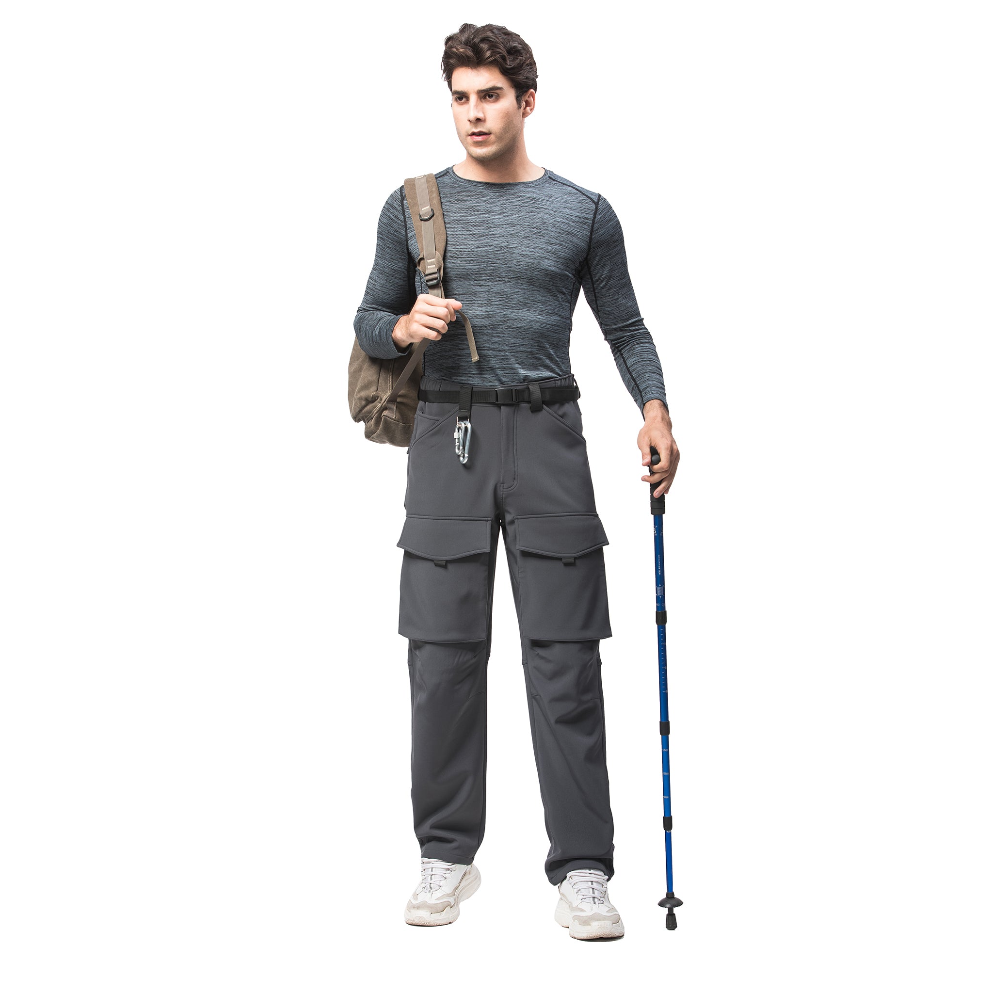 Mr.Stream Men's Hiking Multi Pocket Camping Windproof Fleece Pants – Mr ...